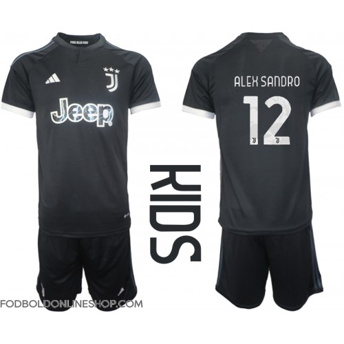 Juventus Alex Sandro #12 Tredje trøje Børn 2023-24 Kortærmet (+ Korte bukser)